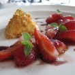 Mascarpone & Anise Pyramid - strawberry - black olive coulis - caramel - sarawak pepper